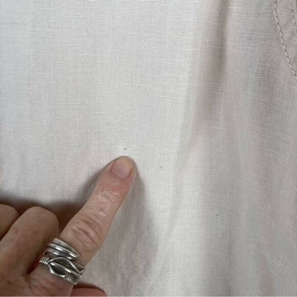 INC International Concepts Men’s L 55% linen/45% cotton, buttondown shirt - Picture 7 of 10